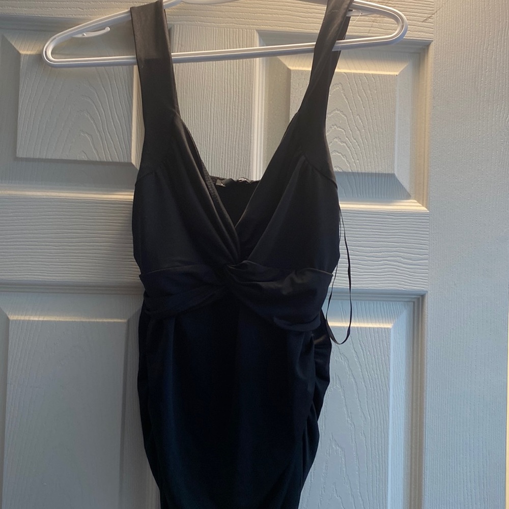 Black Satin Tank